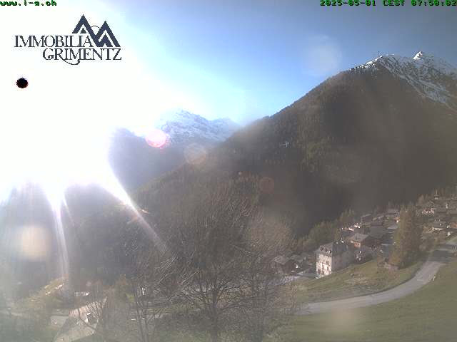 Grimentz - Vue sur la vallée